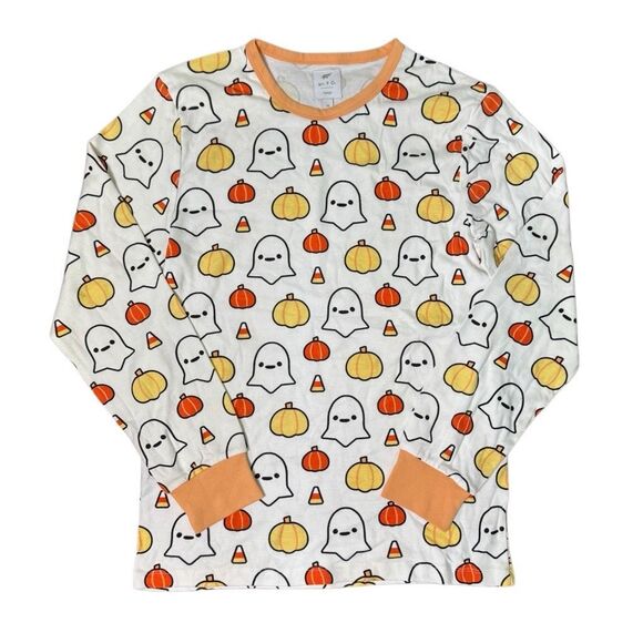 Monica +‎ Andy Halloween Pumpkin Ghost Pajama Lounge Set Women’s Size Medium - Picture 2 of 13